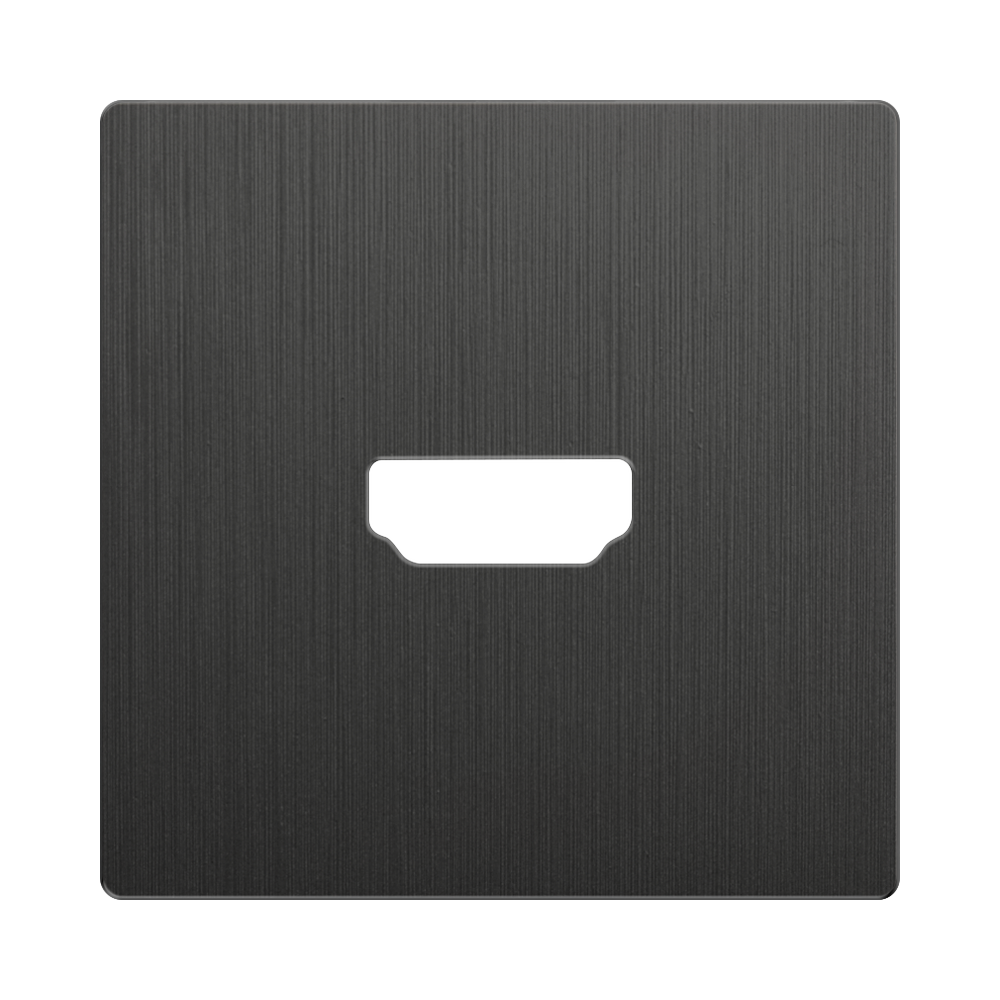 Накладка для розетки HDMI (графит рифленый) Werkel WL04-HDMI-CP a046598