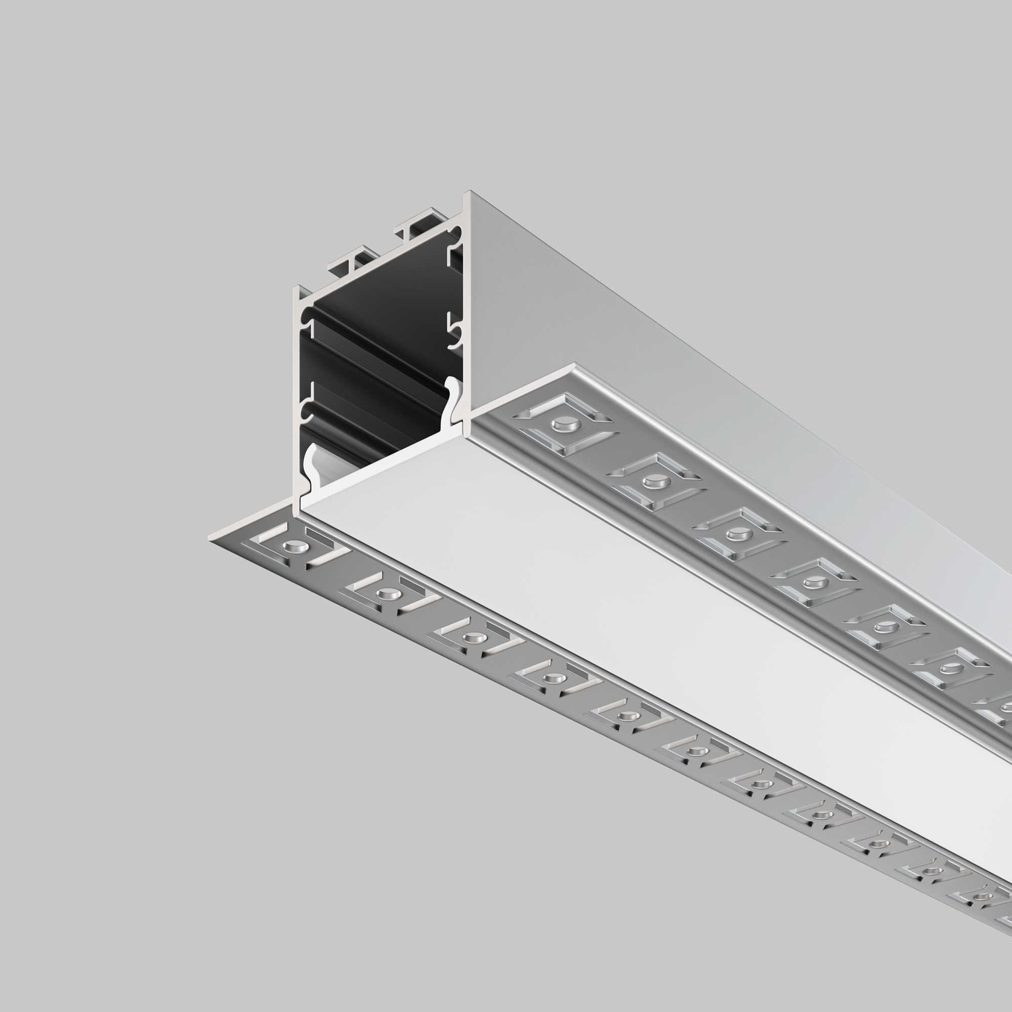 Алюминиевый профиль встраиваемый для светодиодной ленты Maytoni Led strip ALM-7135-S-2M