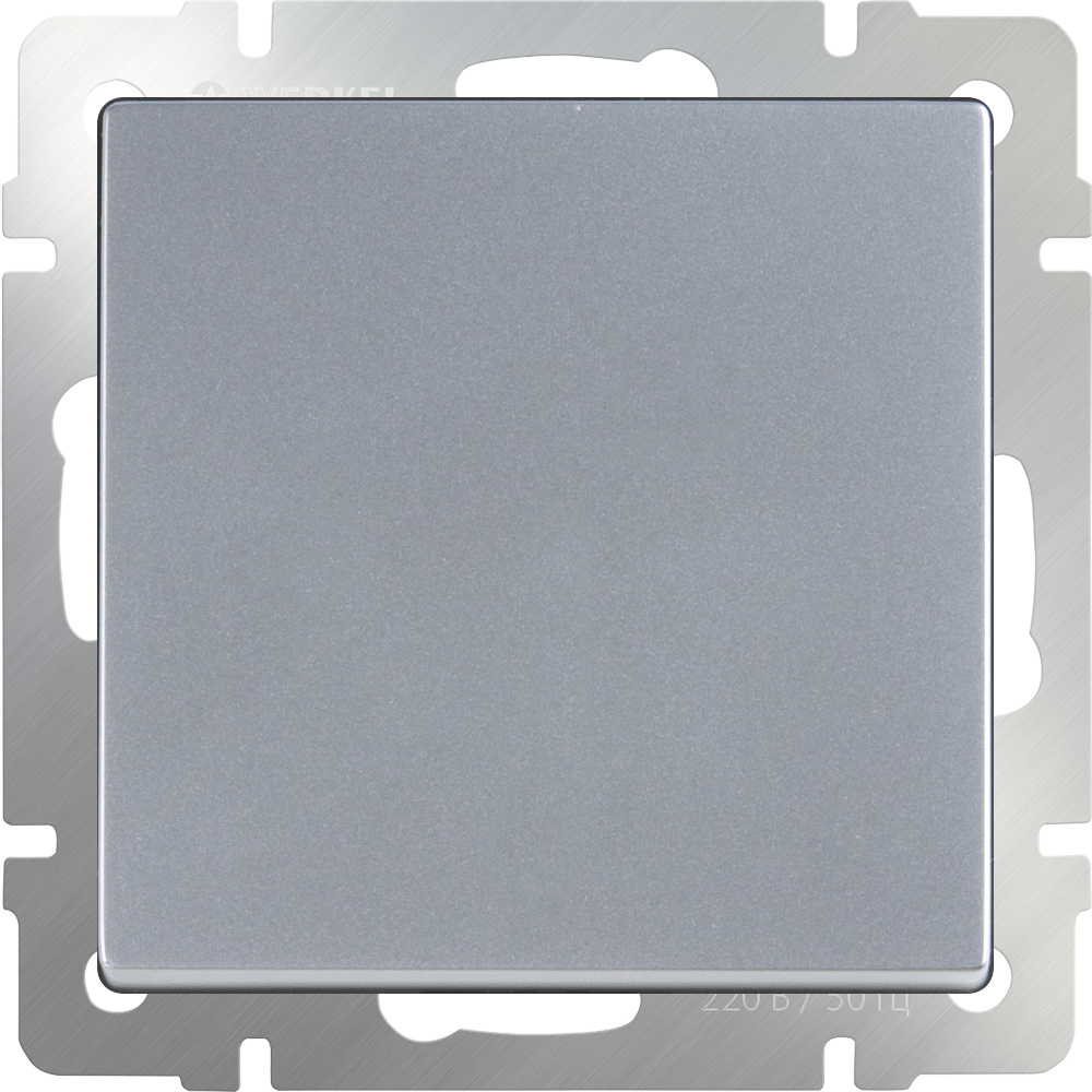 Выключатель одноклавишный проходной (серебряный) Werkel W1112006 a051526